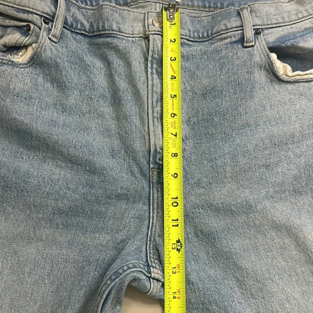 Abercrombie & Fitch Jeans The 90s Straight Ultra High Rise‎ Distressed Denim 34